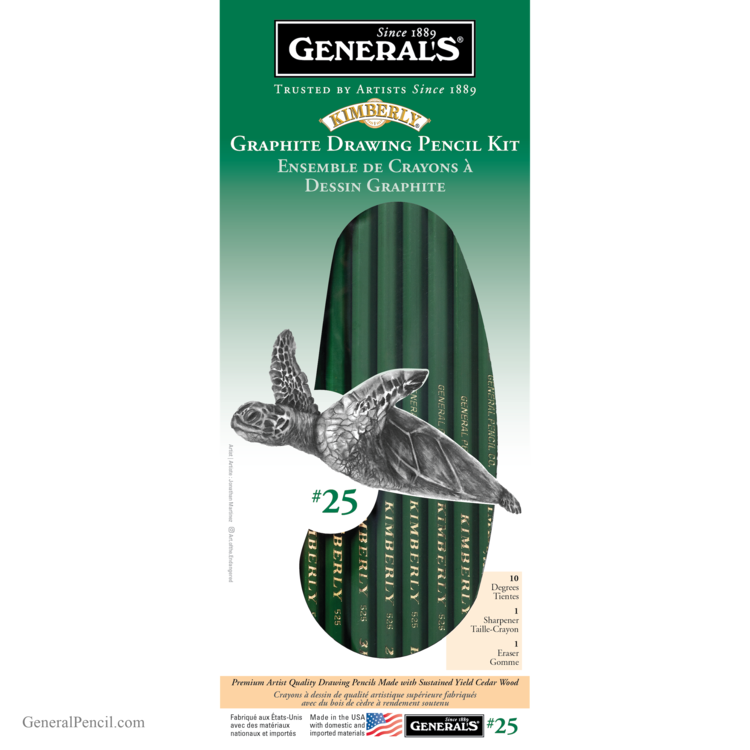 GENERAL PENCIL CO., INC. Kimberly Drawing Pencils – Full Range of Graphite Grades