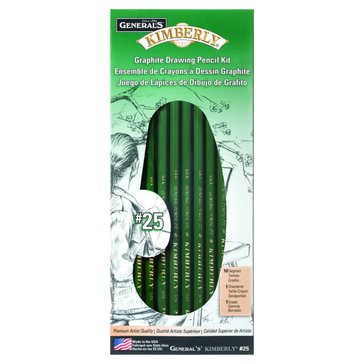GENERAL PENCIL CO., INC. Kimberly Drawing Pencils – Full Range of Graphite Grades