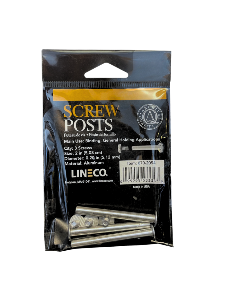 LINECO/UNIVERSITY PROD. Lineco Screw Posts and Extensions – Bookbinding & Albums