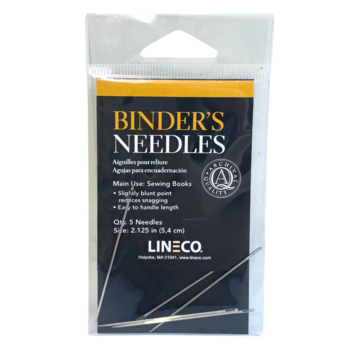 LINECO/UNIVERSITY PROD. Binder's Needles 5 Pack
