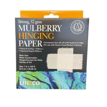 LINECO/UNIVERSITY PROD. Mulberry Hinging Tape 1IN X 100 ft