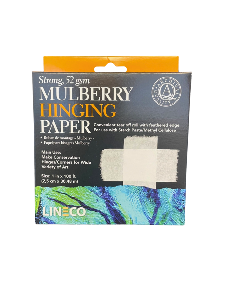 LINECO/UNIVERSITY PROD. Mulberry Hinging Tape 1IN X 100 ft