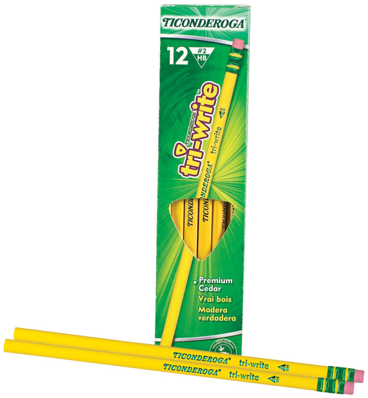 DIXON TICONDEROGA/FILA CO Ticonderoga Wood-Cased Pencils – Classic, Tri-Write & Noir Styles