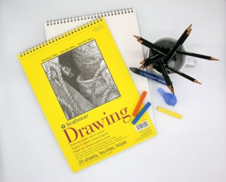 PACON/STRATHMORE Strathmore 300 Series Drawing Pad – 70lb Student Grade Paper