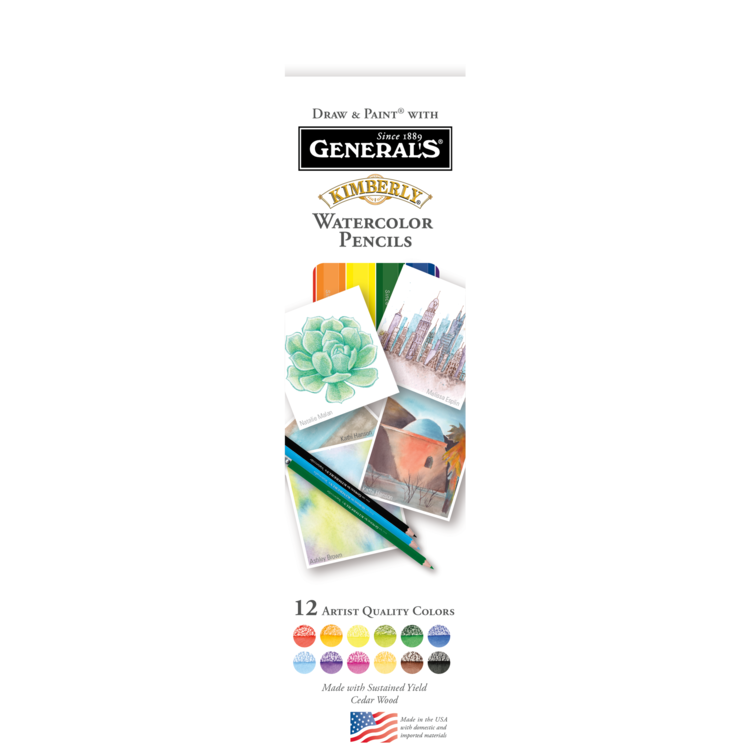 GENERAL PENCIL CO., INC. General’s Kimberly Watercolor Pencil Sets