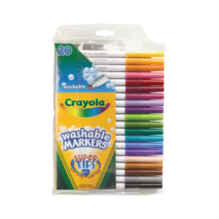 CRAYOLA Crayola Washable Markers – Super Tips & Broad Line