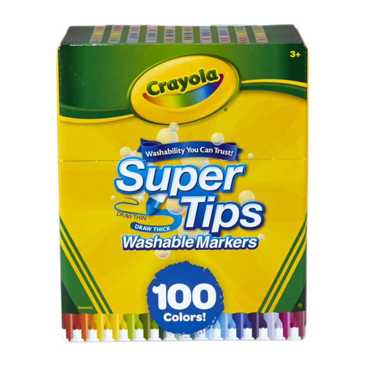 CRAYOLA Crayola Washable Markers – Super Tips & Broad Line
