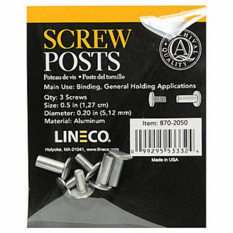 LINECO/UNIVERSITY PROD. Lineco Screw Posts and Extensions – Bookbinding & Albums