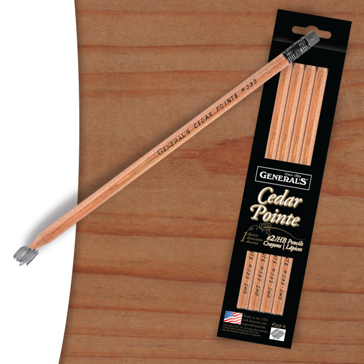 GENERAL PENCIL CO., INC. General’s Cedar Pointe Graphite Pencils – No. 1/B & No. 2/HB