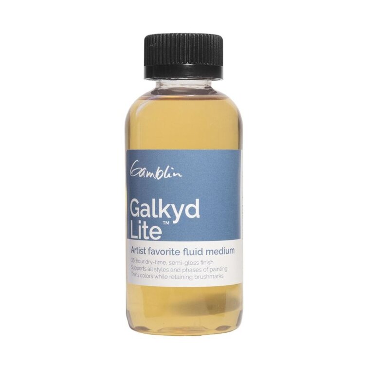 GAMBLIN ARTISTS COLORS CO Galkyd Lite – Alkyd Resin Medium for Oil Painting