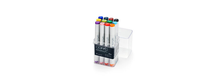 TOO CORPORATION Copic Sketch Marker Sets – Refillable Dual-Tip Alcohol Markers