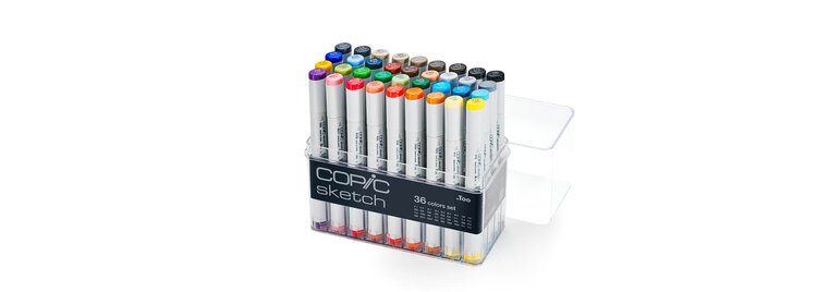 TOO CORPORATION Copic Sketch Marker Sets – Refillable Dual-Tip Alcohol Markers