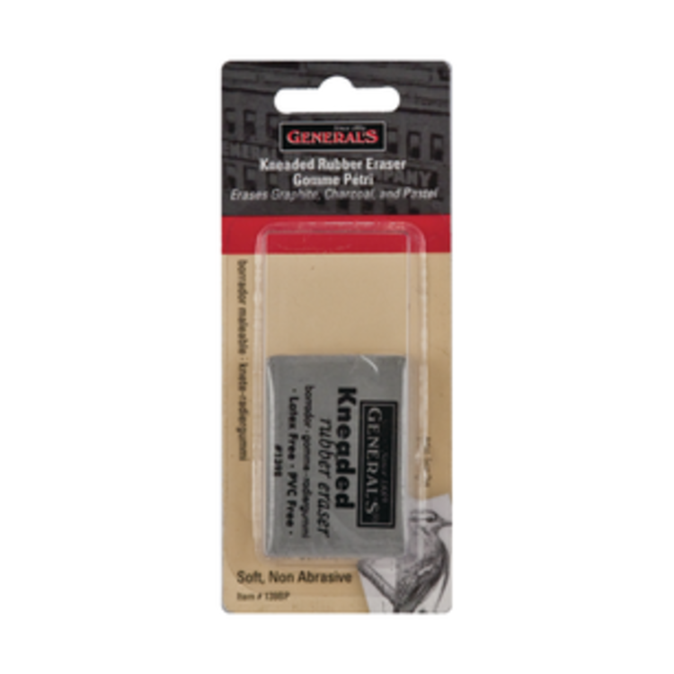 GENERAL PENCIL CO., INC. General's Kneaded Eraser – Moldable Gray Artist Eraser