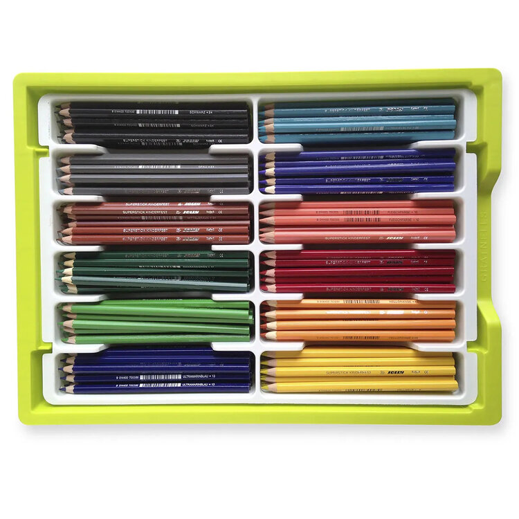 TRUSSART JOLLY Supersticks Colored Pencils – Premium European Sets with Tin & Class Packs