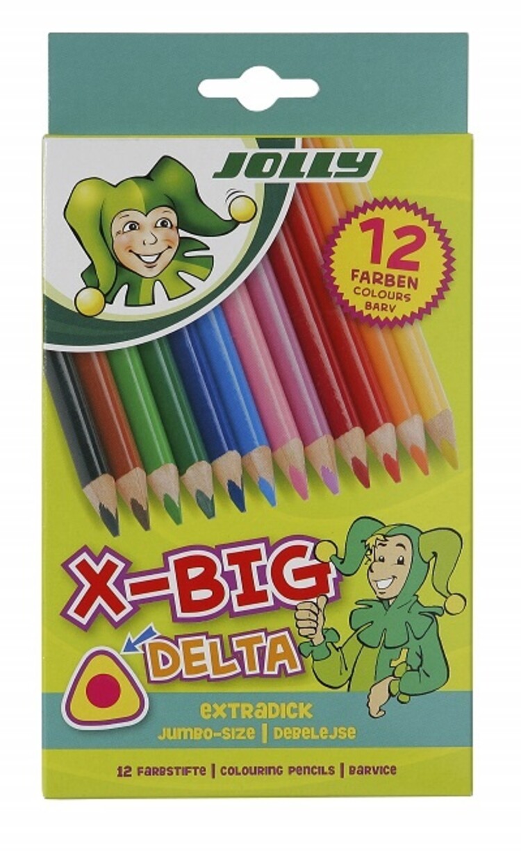 JOLLY JOLLY X-Big Delta Colored Pencils – Jumbo Ergonomic Triangular Sets