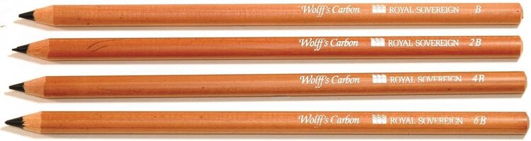 ARMADILLO ART & CRAFT Wolff’s Carbon Drawing Pencils – B to 6B