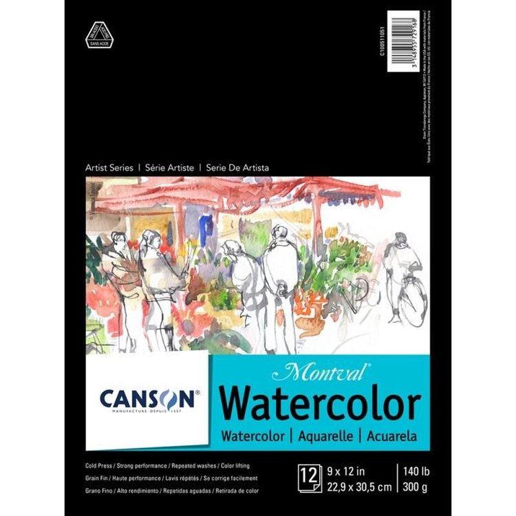 CANSON / PACON PAPERS Canson Montval® Watercolor Pads – Cold Press Artist Series