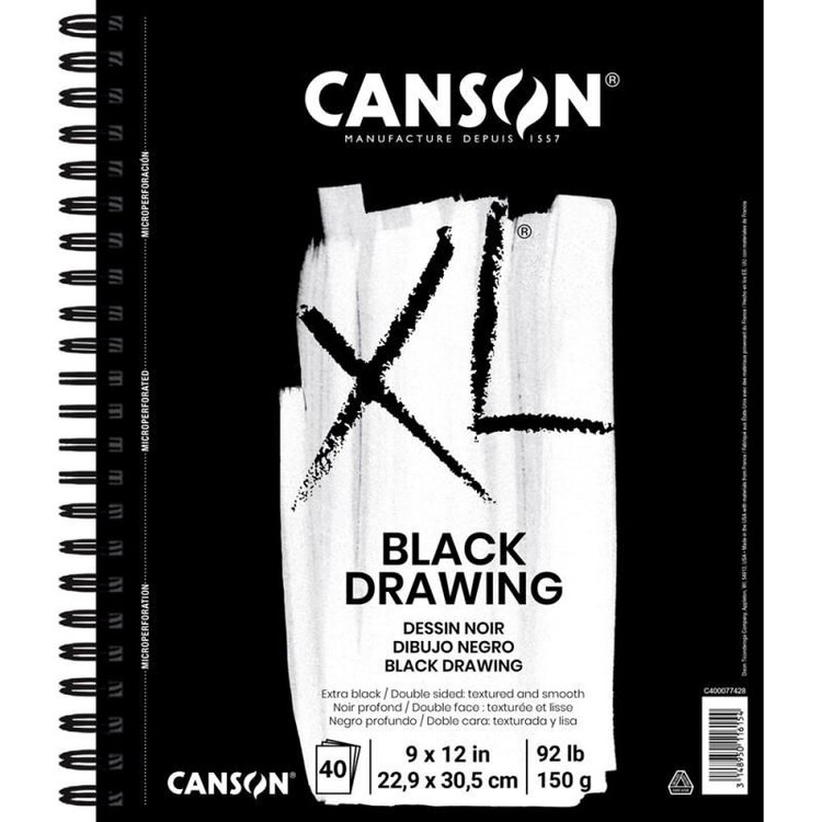 CANSON / PACON PAPERS Canson® XL® Drawing Pads – Standard, Recycled & Black Paper Options