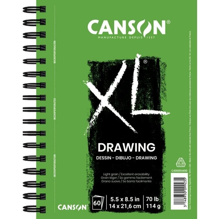 CANSON / PACON PAPERS Canson® XL® Drawing Pads – Standard, Recycled & Black Paper Options