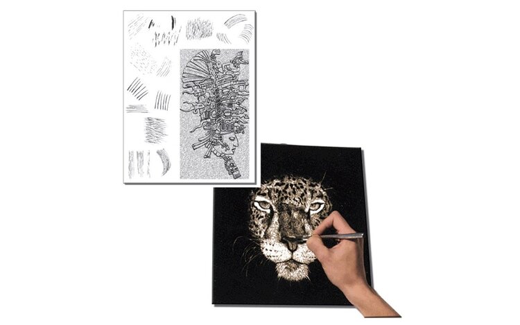 INOVART Inovart Scratchboard – White or Pre-Inked Black