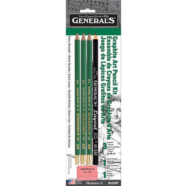 GENERAL PENCIL CO., INC. Kimberly Drawing Pencils – Full Range of Graphite Grades