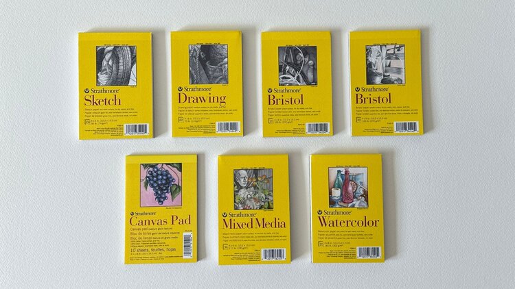 PACON/STRATHMORE Strathmore 300 Series Mini Pads – 4" x 6" Assorted Styles