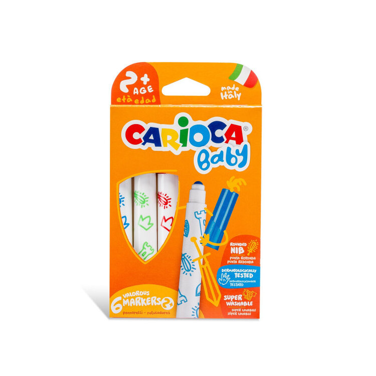 CARIOCA Carioca Superwashable BABY Markers – 6, 12, or 24 Count