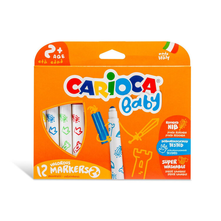CARIOCA Carioca Superwashable BABY Markers – 6, 12, or 24 Count