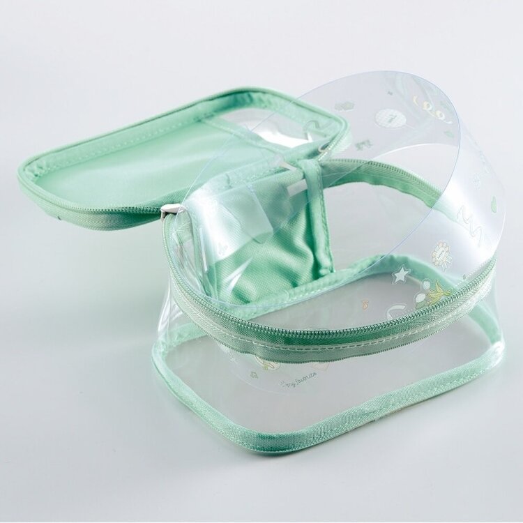 ITOYA OF AMERICA, LTD Myfa Clear Box Pouch – Customizable Storage in 3 Sizes