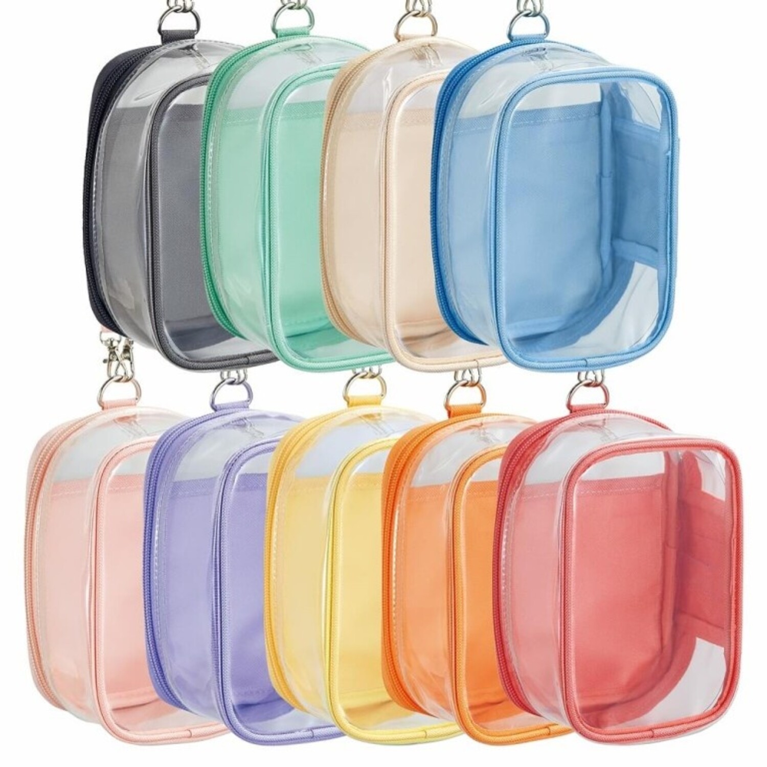 Myfa Clear Box Pouch – Customizable Mini Storage | 9 Colors