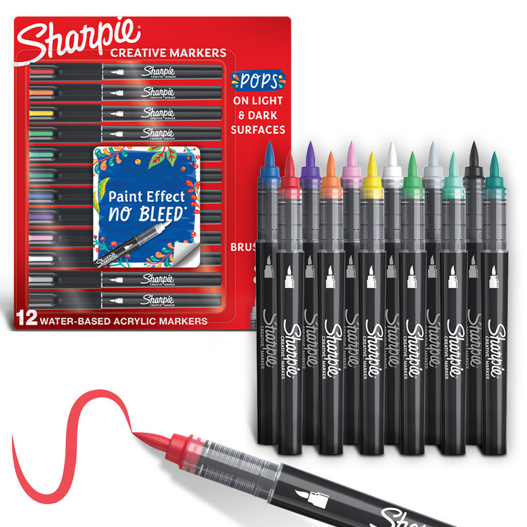 SHARPIE Sharpie Creative Markers – Paint-Like Ink for All Surfaces