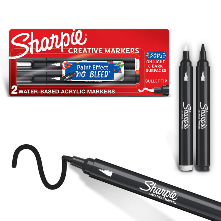 SHARPIE Sharpie Creative Markers – Paint-Like Ink for All Surfaces