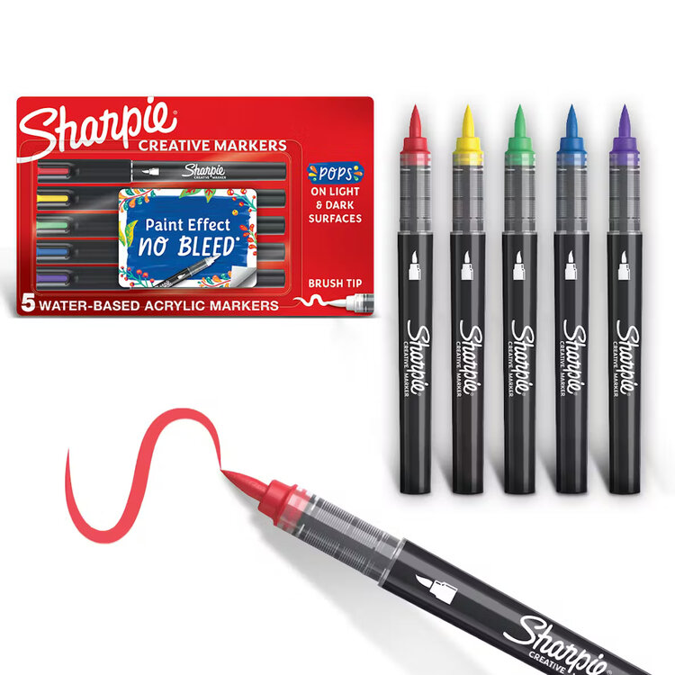 SHARPIE Sharpie Creative Markers – Paint-Like Ink for All Surfaces