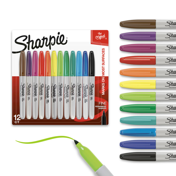 SHARPIE Sharpie Permanent Markers – Fine Point Set