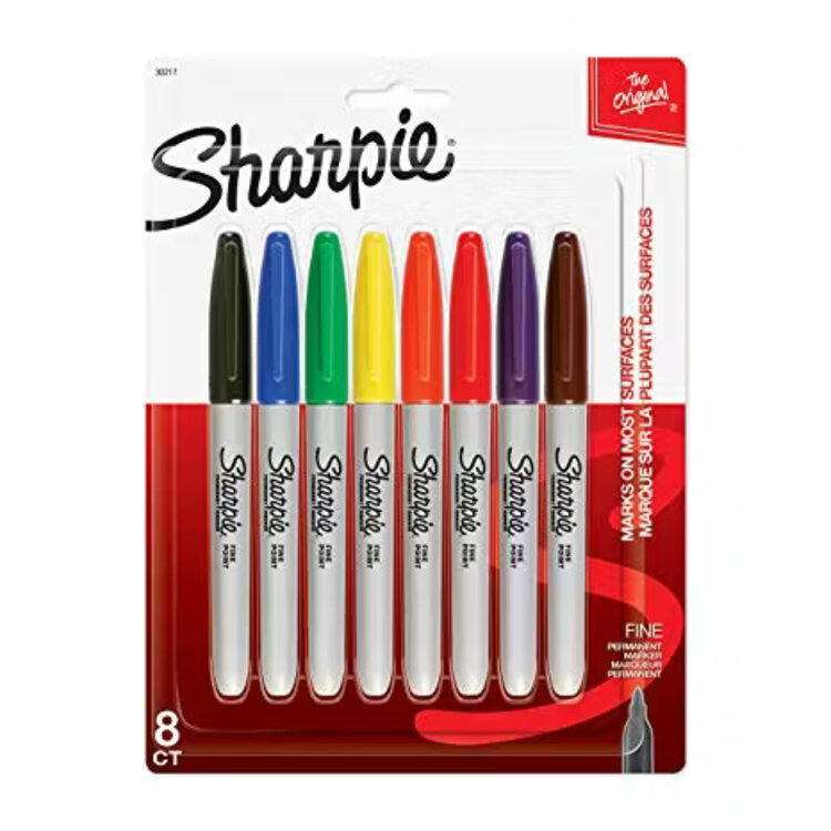 SHARPIE Sharpie Permanent Markers – Fine Point Set