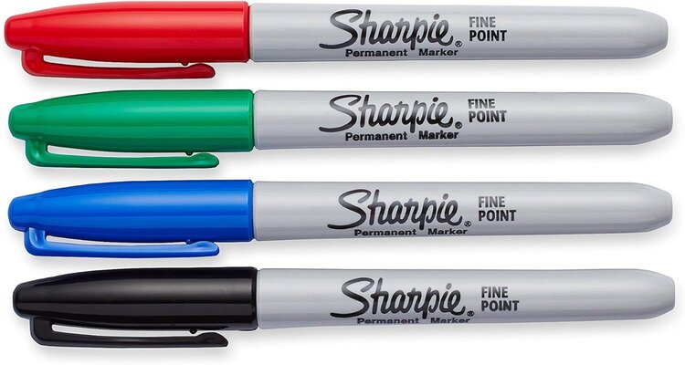 SHARPIE Sharpie Permanent Markers – Fine Point Set