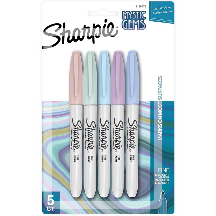 SHARPIE Sharpie Mystic Gems Permanent Markers – Fine & Ultra-Fine Tip Sets