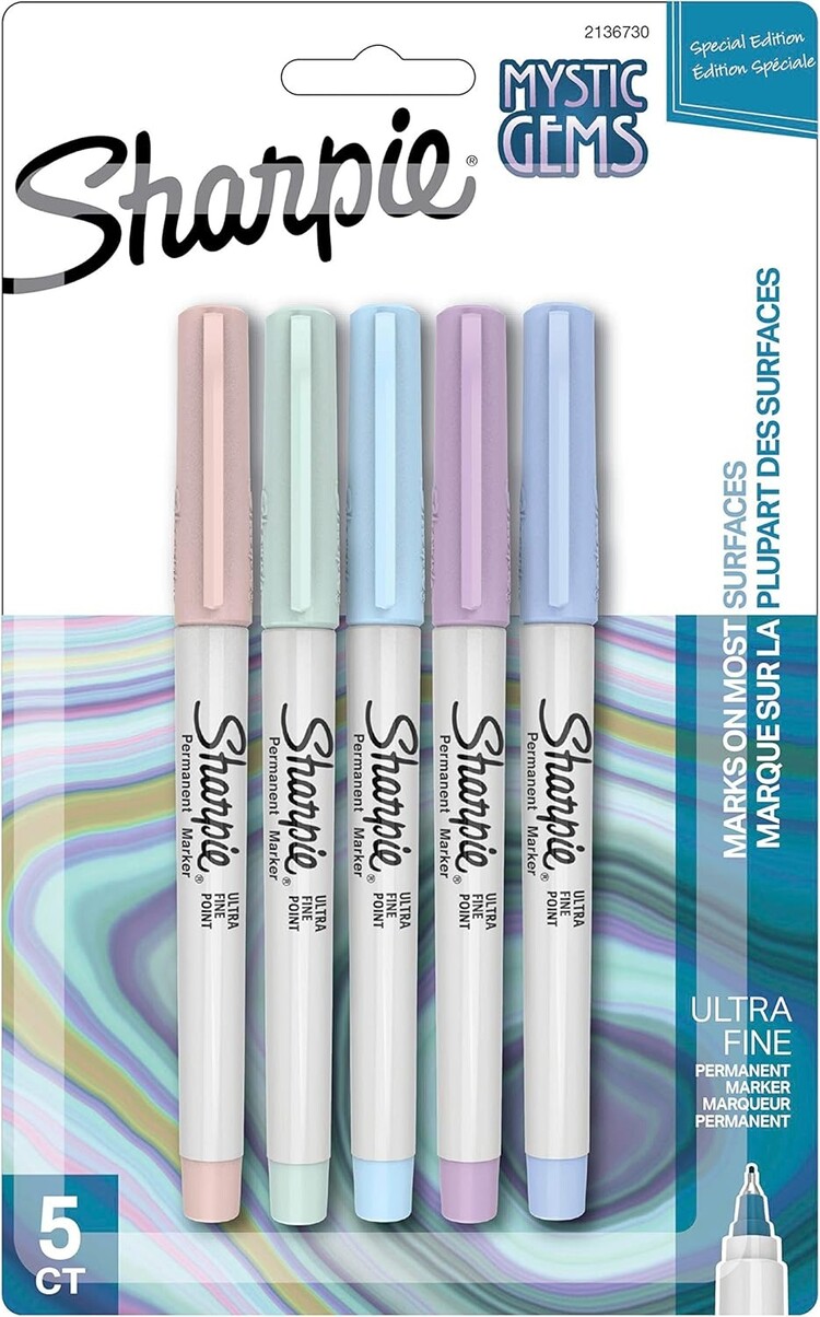 SHARPIE Sharpie Mystic Gems Permanent Markers – Fine & Ultra-Fine Tip Sets