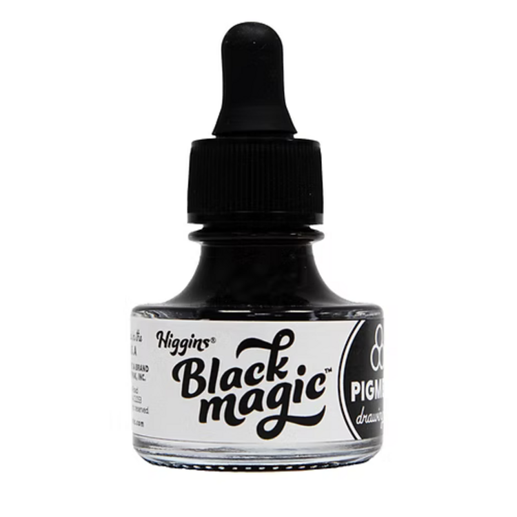 CHARTPAK, INC. Higgins Black & White Inks – India Ink, Black Magic, and Super White