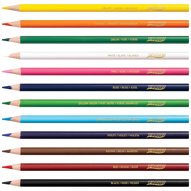 DIXON TICONDEROGA/FILA CO Prang Thick Core Colored Pencils – Set of 12