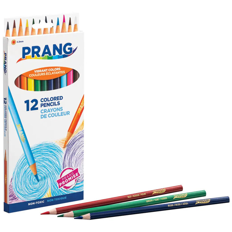DIXON TICONDEROGA/FILA CO Prang Thick Core Colored Pencils – Set of 12