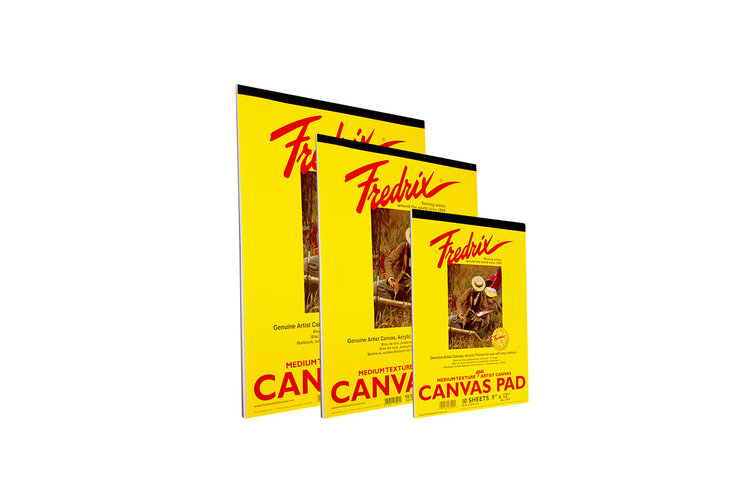 TARA/FREDRIX Fredrix Creative Series White Canvas Pad – 10 Sheets
