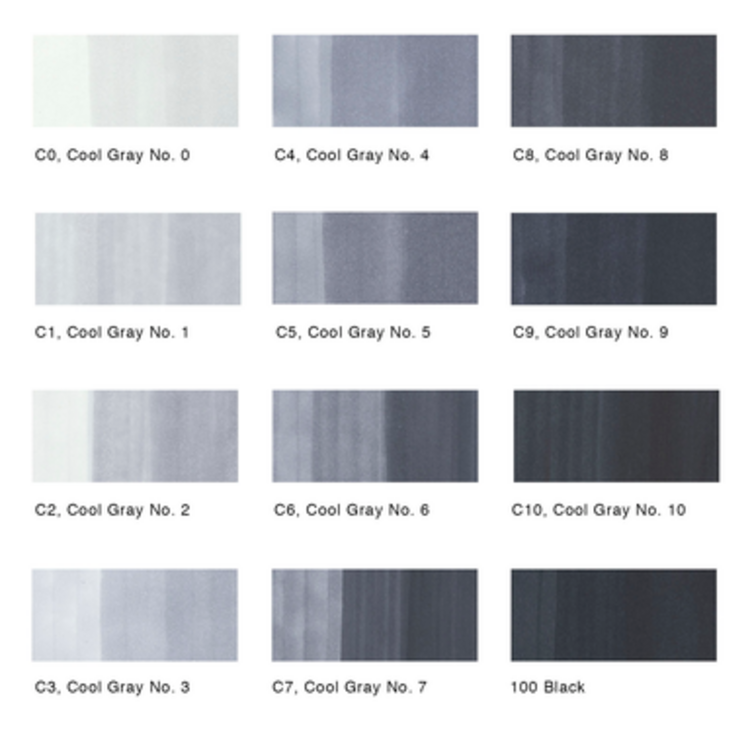 COPIC Copic Sketch Marker Refills – Grayscale