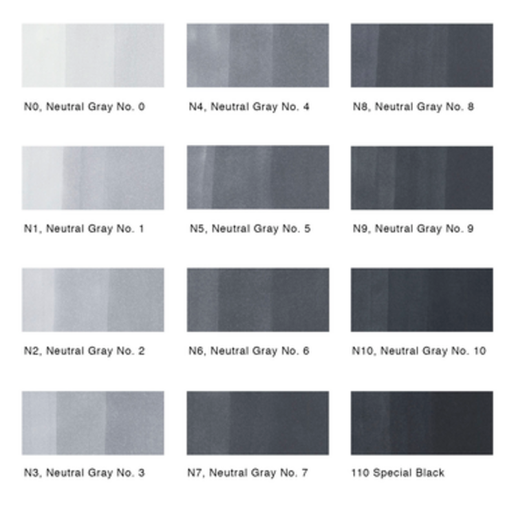 COPIC Copic Sketch Marker Refills – Grayscale