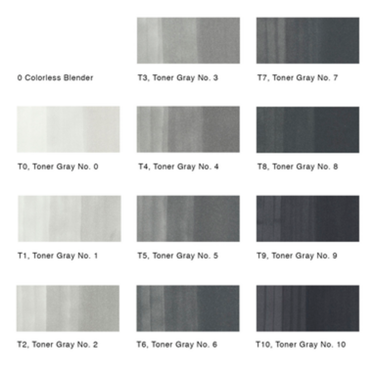 COPIC Copic Sketch Marker Refills – Grayscale