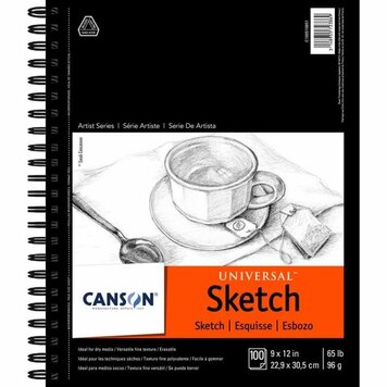 CANSON / PACON PAPERS UNIVERSAL SKETCH PAD 9X12