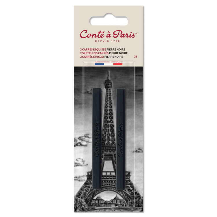 CONTE OF PARIS Conté à Paris Crayon 2 Pack – Soft Drawing Crayons