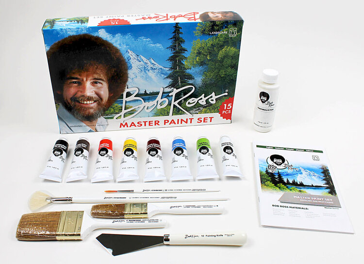 BOB ROSS INC. Bob Ross Master Paint Set – Wet-on-Wet Oil Painting Kit