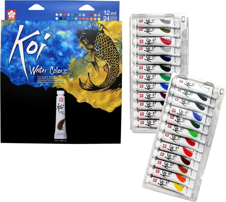 SAKURA OF AMERICA Koi® Watercolor Tube Paint Sets