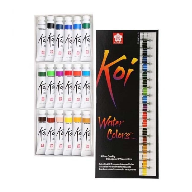 SAKURA OF AMERICA Koi® Watercolor Tube Paint Sets